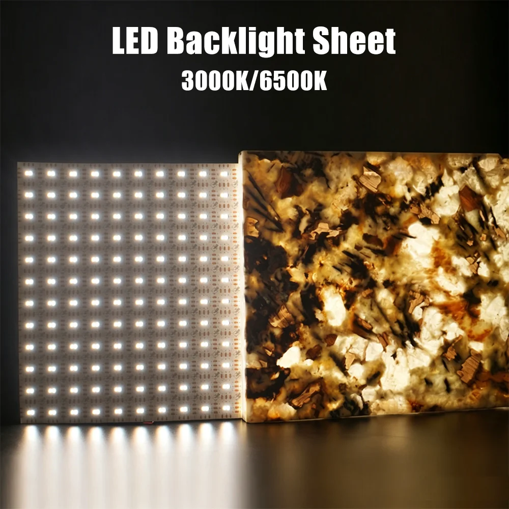 

DC24V Flexible LED Sheets LED Backlight Sheet Panel Can DIY Led Panel Lights for Marble Kitchen Countertop Advertising Backlight