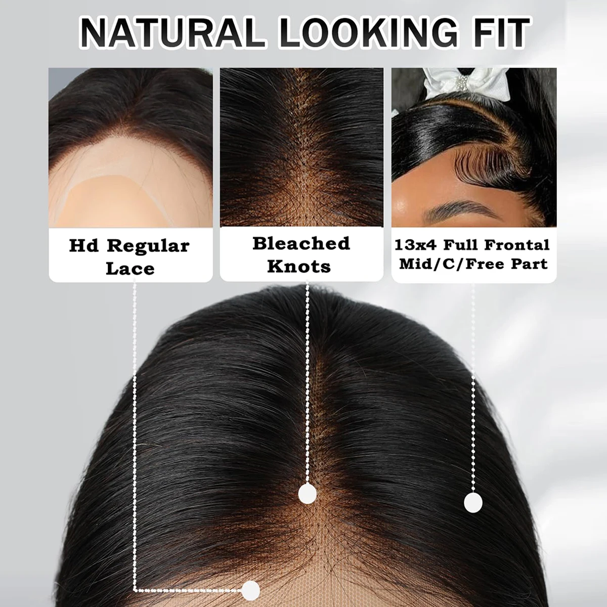 13x4 مستقيم HD الدانتيل الجبهة 42 بوصة الدانتيل الجبهة خصلات الشعر المستعار الإنسان للنساء 13x4 خصلات الشعر المستعار البرازيلي الدانتيل شعر مستعار أمامي