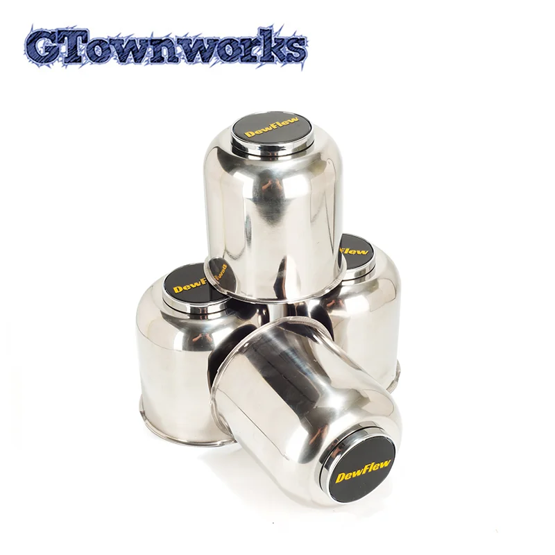 

GTownworks 2pcs/4pcs 108mm Stainless Steel Trailer Wheel Center Caps For Truck SUV RV Wheel Rim 4.25in Push Through Center Caps