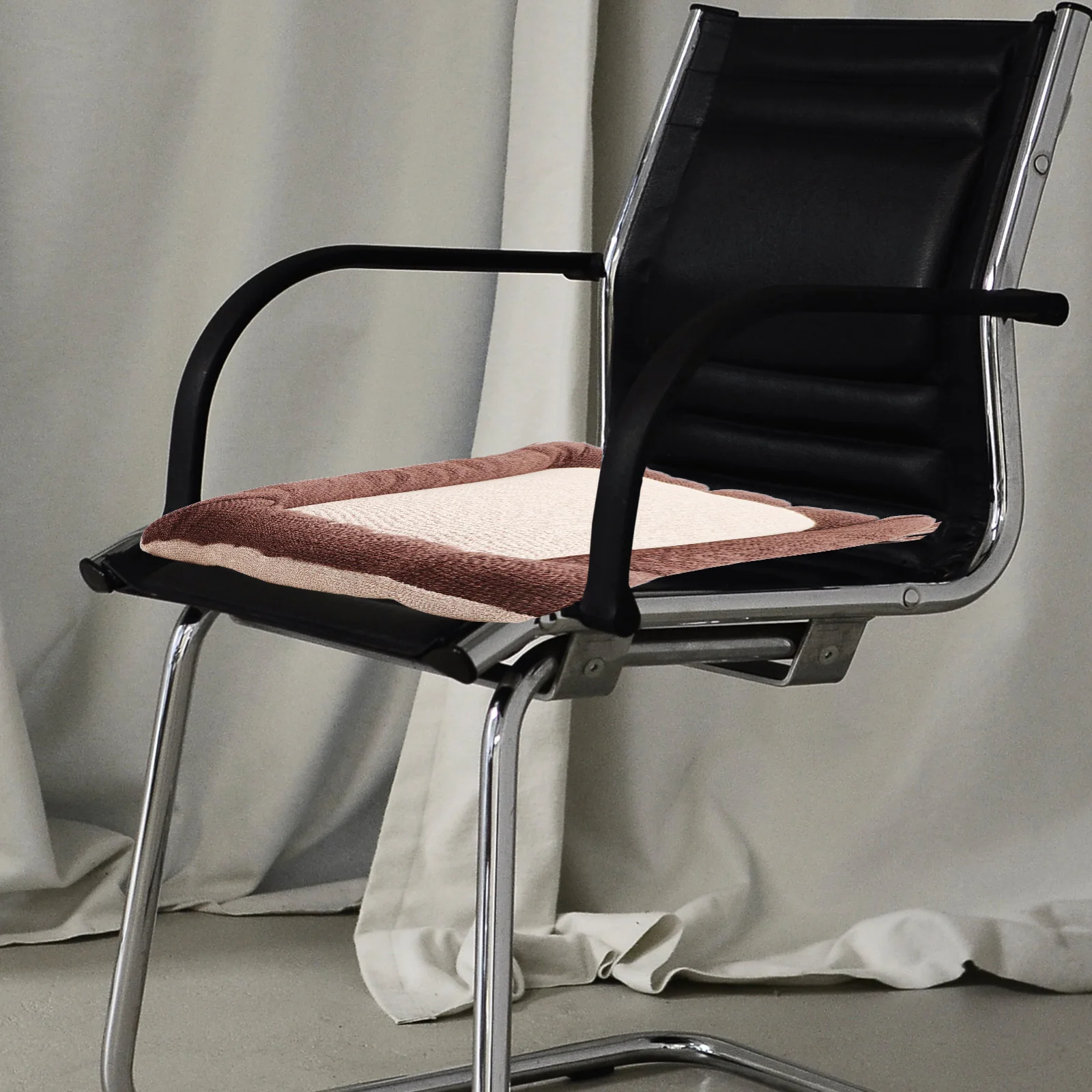 

Cotton Linen Seat Cushion 40x40cm Thick 4cm Office Dining Chair Floor Multi purpose Easy Clean Soft Material Comfortable