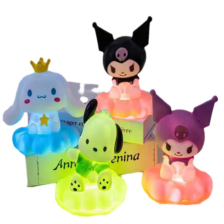 Kuromi Night Light Cute Anime Soft Light Bedroom Bedside LED Light Room Decoration Christmas Children\'s Toy Gift