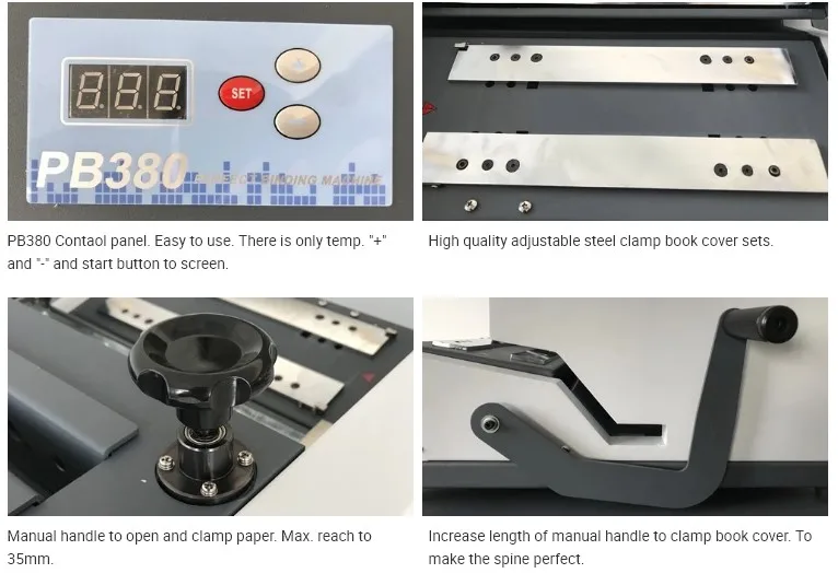 PBinding Machine voor NotebookB380 Desktop A4-formaat lijm