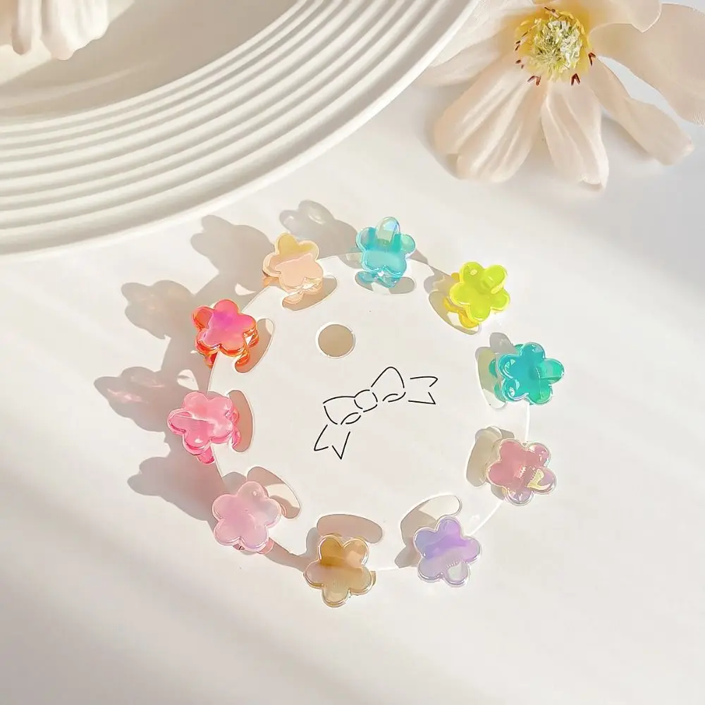 

Hair Accessories Mini Hair Claw Transparent Hair Clip Star Hair Crab Clip Hair Ornaments Candy Color Flower Mini Hair Claw