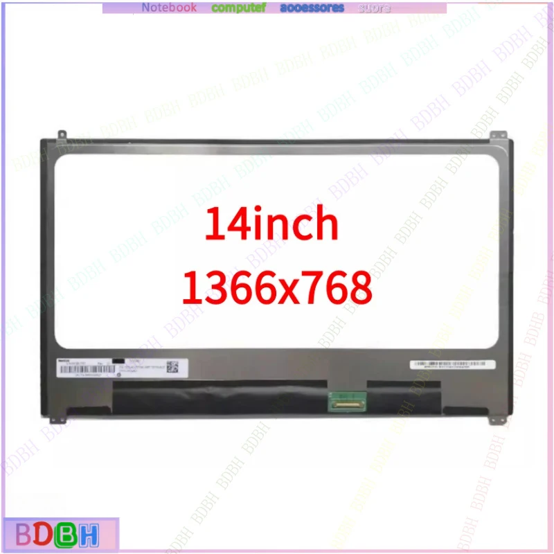 14inch Laptop LCD Screen N140BGE-E53 NT140WHM-N42 LP140WHU-TPN1 For DELL Latitude 7480 Non-Touch LED Display 1366x768 30pin eDP