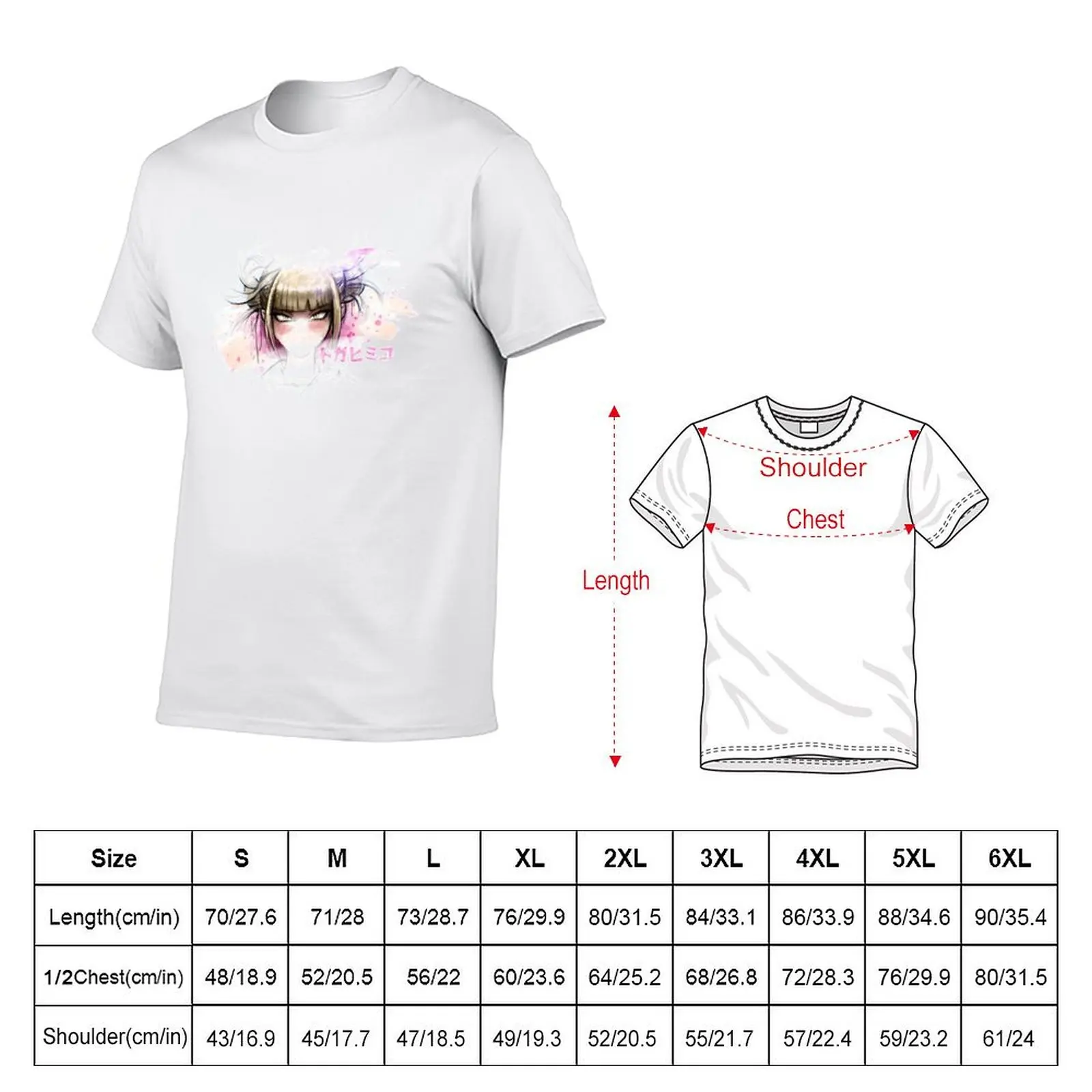 himiko watercolor T-shirt summer top quick drying t shirt for men