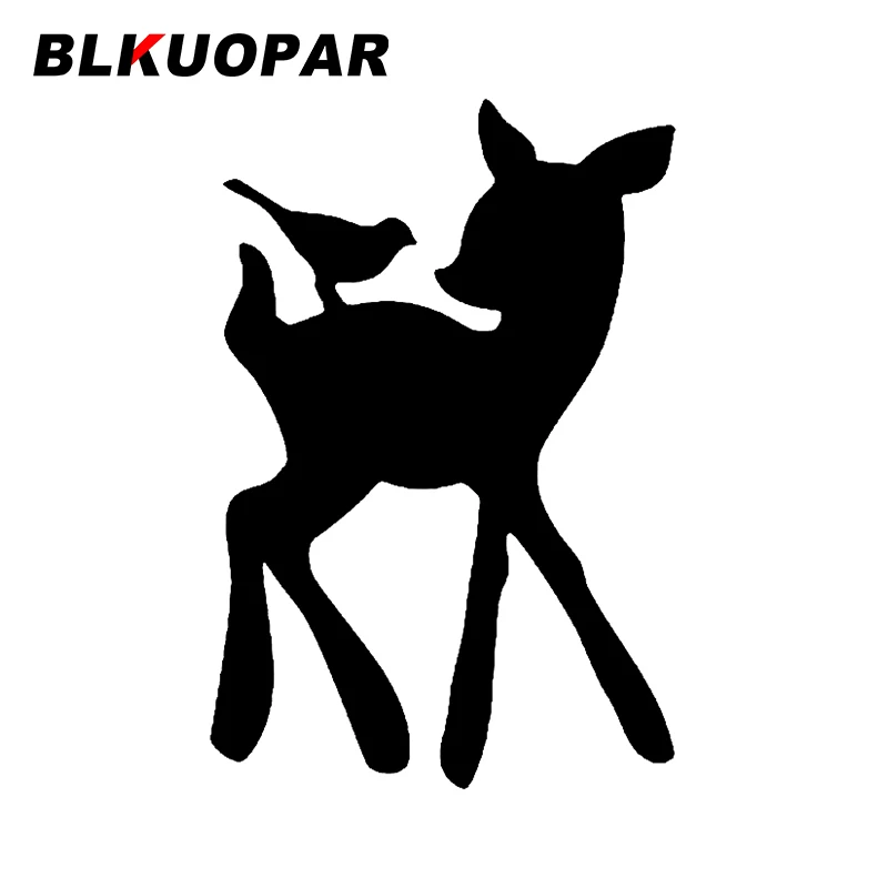 

BLKUOPAR for Bambi Car Stickers Occlusion Scratch Cartoon Waterproof Decals Sunscreen Cute Die Cut Vehicle Car Door Protector