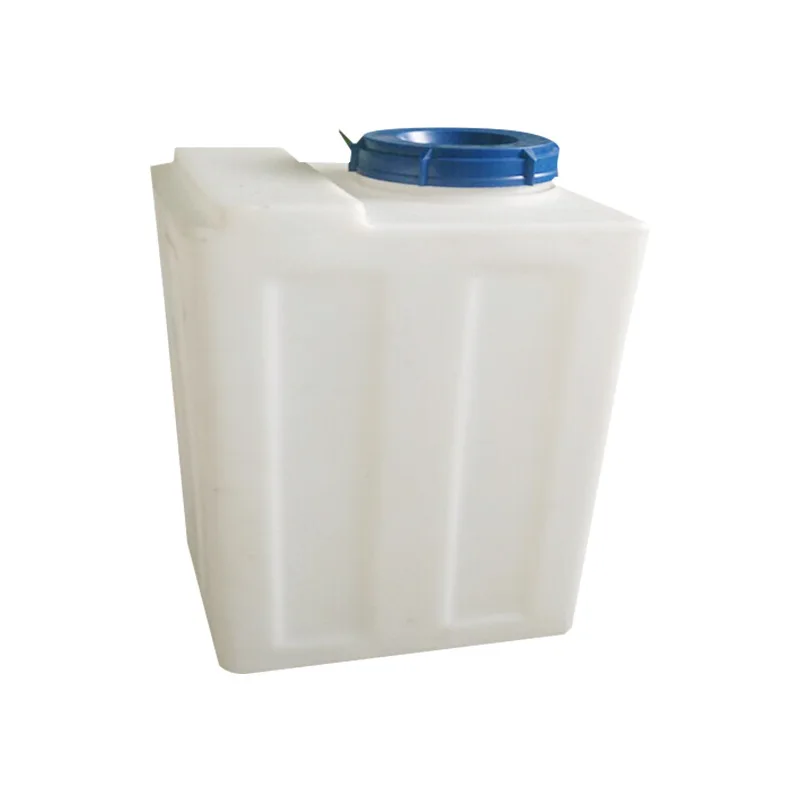 Thickened rectangular plastic bucket Horizontal car diesel bucket Beef tendon pe water storage tank with drain seal
