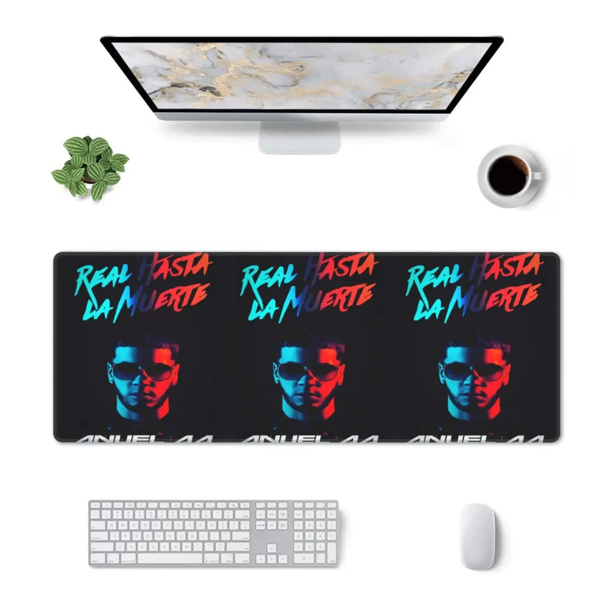 Large Mouse Pad Fashion Hot Rapper Anuel AA Gamer PC Laptop Mats Keyboard Carpet Computer Gaming Office Accessories Desk Mat