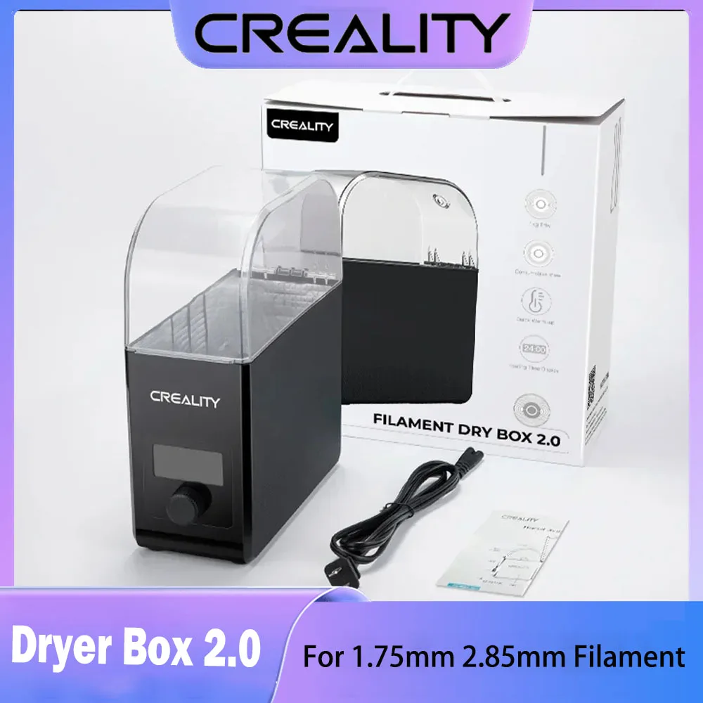 Creality Filament Dryer 2.0 Filament Dehydrator 3D Printer Spool Holder Upgraded Dry Box for Keeping 1.75mm 2.85mm Filament Dry