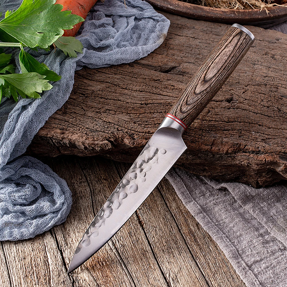 Kitchen Knife Hand Forged Meat Cleaver Boning Knife Stainless Steel Cooking Knife for Meat Sushi Vegetables