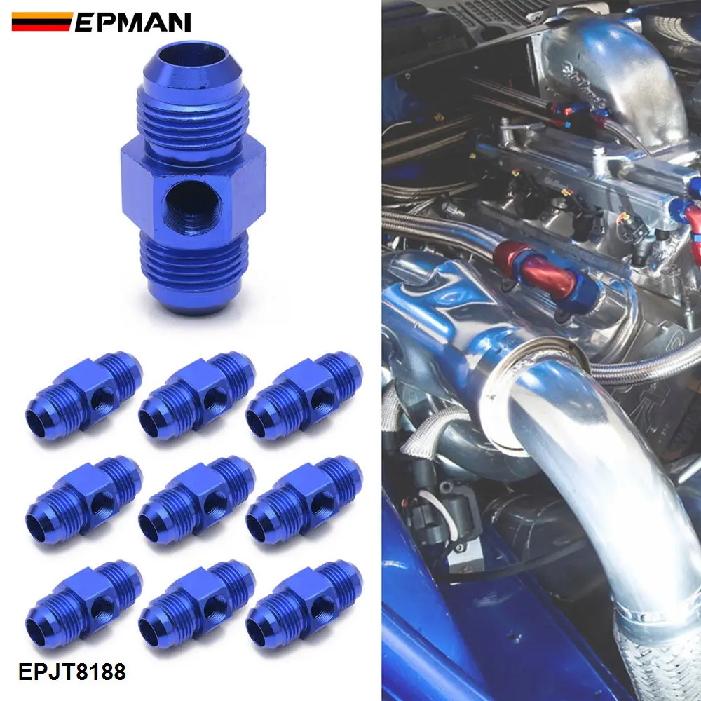 EPMAN 10PCS Aluminum Fuel Pressure Take Off 1/8