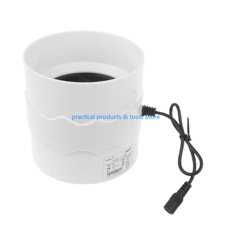 77JB 4 بوصة مروحة العادم المنزل هادئة مروحة القناة المضمنة الصناعية مروحة الحمام المطبخ #3