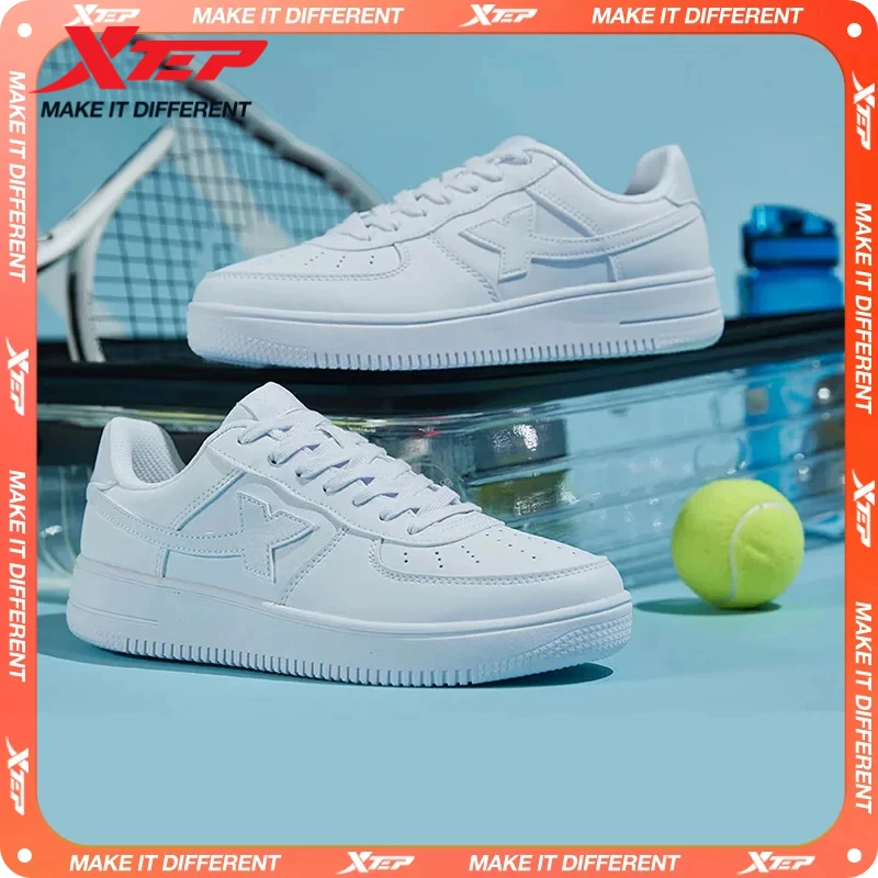 Buty do skateboardingu Xtep Antypoślizgowe Odporne na ścieranie Casualowe Białe Sneakersy Skate dla Par Męskie Damskie Luksusowa Marka Buty 881219319851