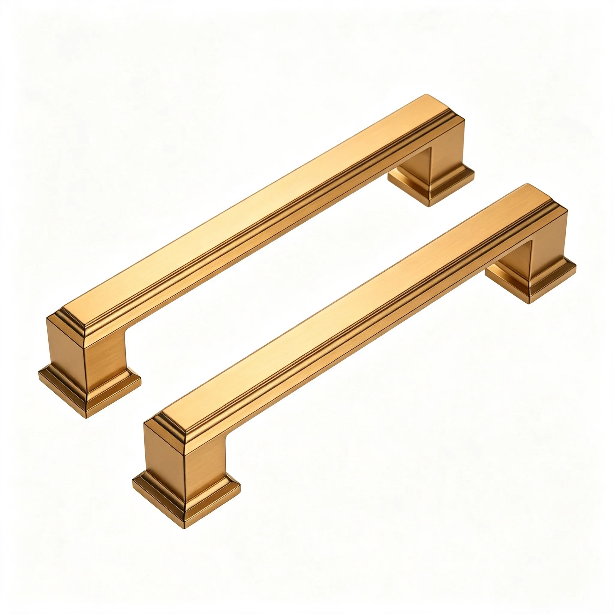 Champagne Bronze Cabinet Handles 10 Pack, American‑Style Metal Cabinet Pulls, Hardware for  Cupboard Drawer Wardrobe