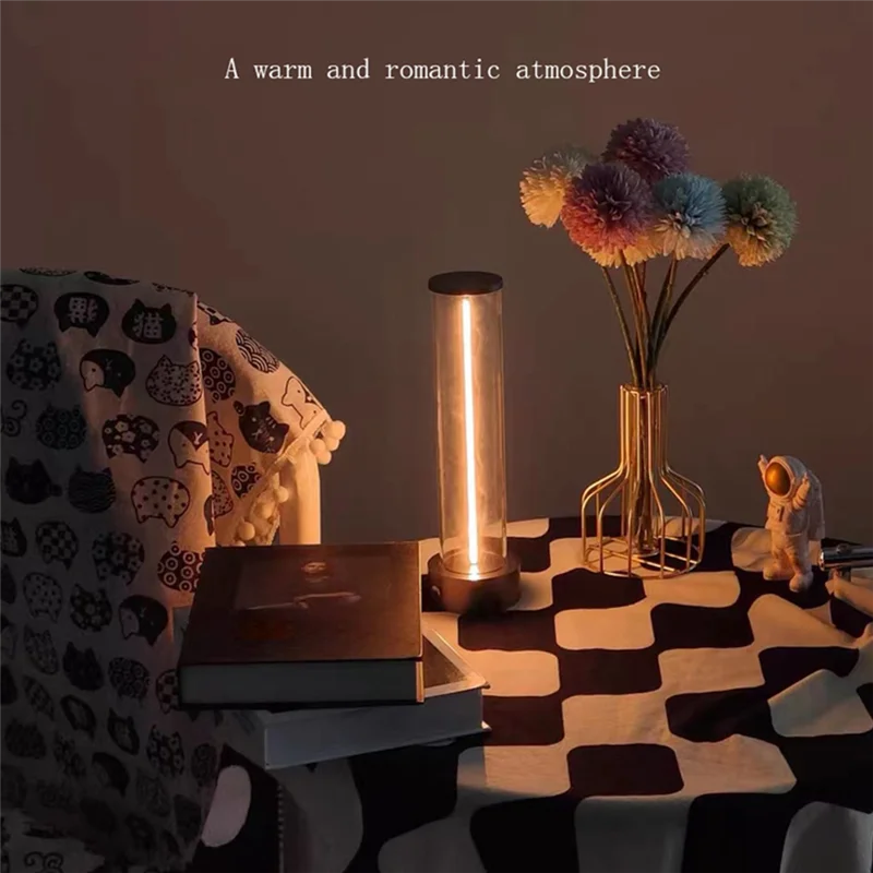 ABJY-Simple LED شحن خط ليلة ضوء اللمس USB شحن جو لمبة مكتب هدية مصباح جو الكم