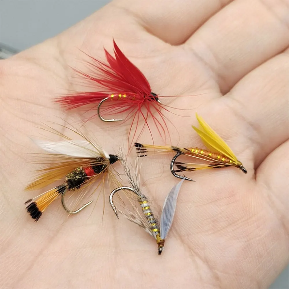 

20Pcs/Box Bionic Insects Flies Fly Fishing Lures Artificial Insect Fishing Baits for Salmon Trout