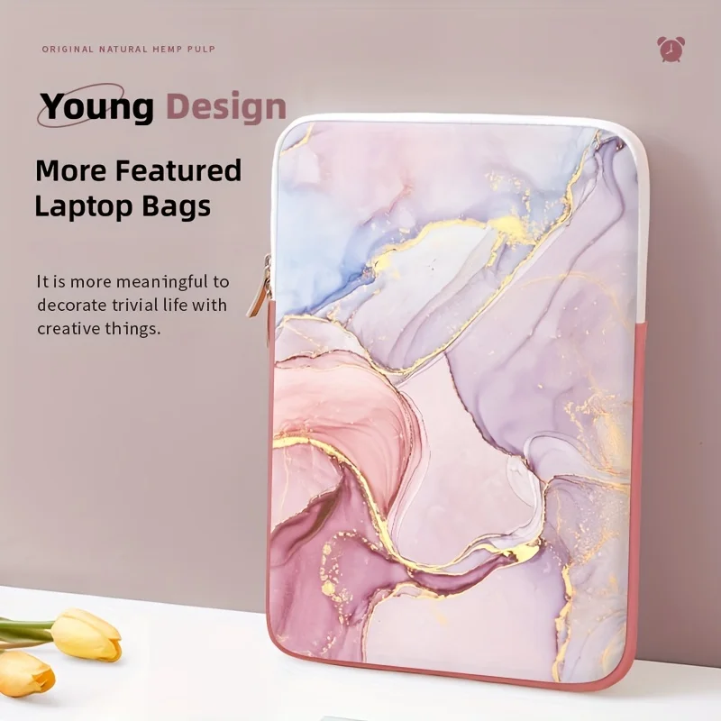 Marble Pattern Laptop Liner Bag 14 Inch 15 Inch Laptop Bag