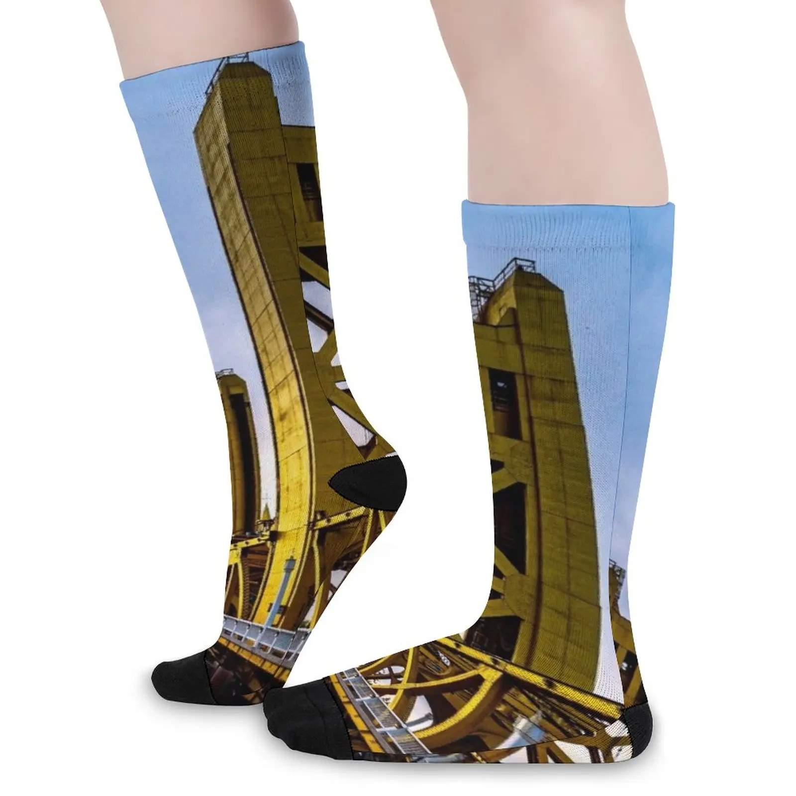 Tower Bridge In Old Sacramento Image By Rich AMeN Gill Socks cartoon socks hiking socks men