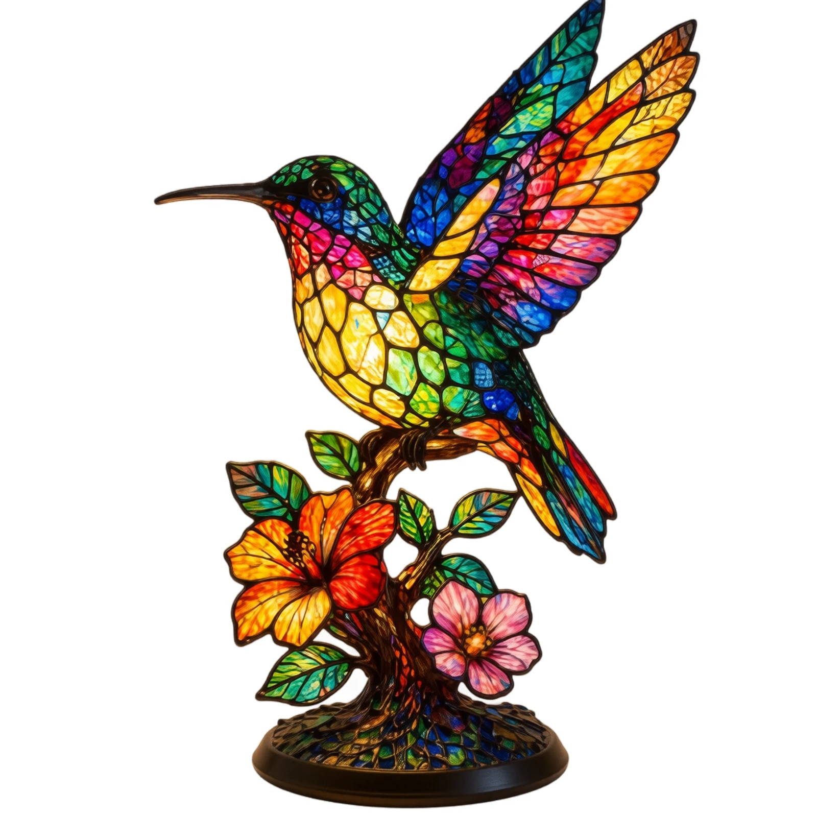 Flower Bird Night Light Desk Decorative Nightlight Creative Table Lamp for Bedroom Living Room Home Decorations