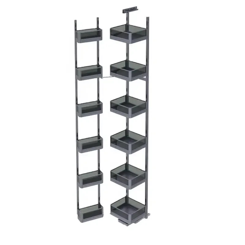 Modern Kitchen Pantry Unit with Tempered Glass Door 450mm 600mm Storage Basket Cabinet Home Organization Accessories