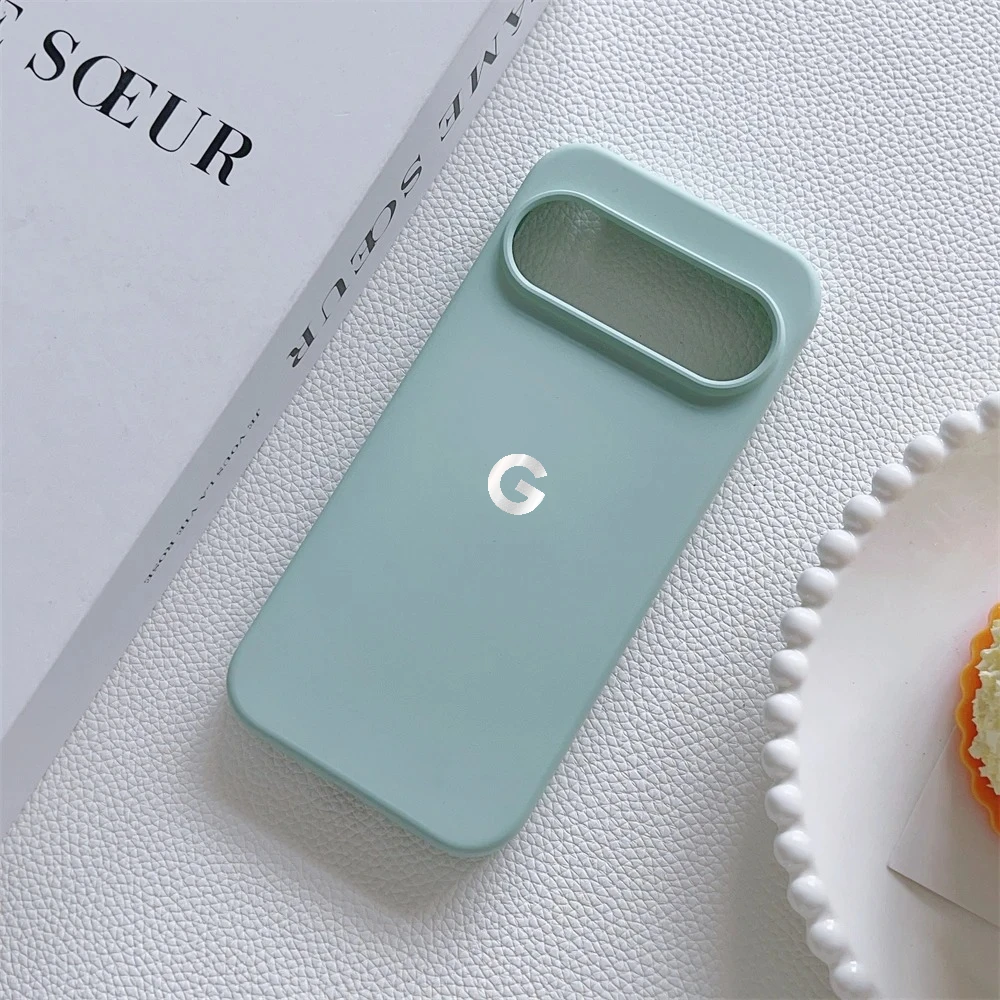 حافظة هاتف ناعمة من السيليكون السائل لهاتف Google Pixel 10 9 Pro XL 9 8 7 6 A غطاء خلفي مقاوم للصدمات