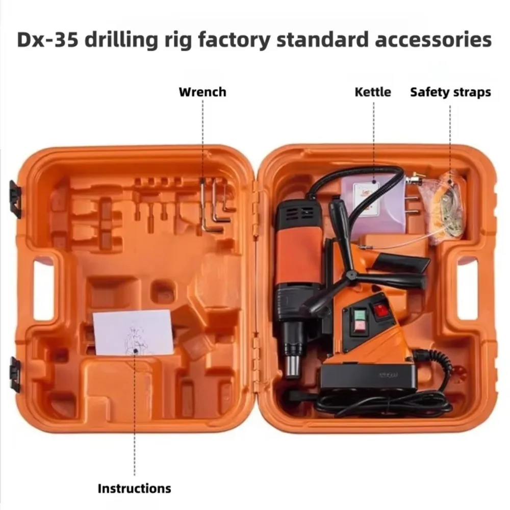 Portable Horizontal Magnetic Drill Machine Magnetic Base Drill with Annular Cutter for Steel Plate