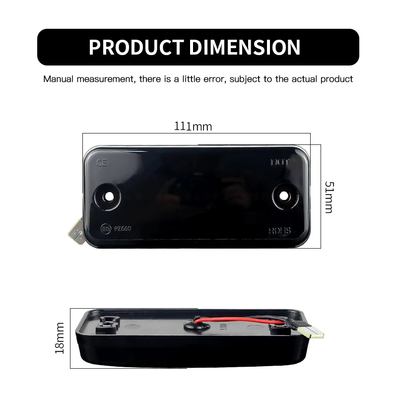 

2x LED Dynamic Side Marker Light For RENAULT VOLVO FL/FE IRISBUS HEULIEZ DAF Fiat Ducato IVECO Daily Citroen Relay Peugeot Boxer