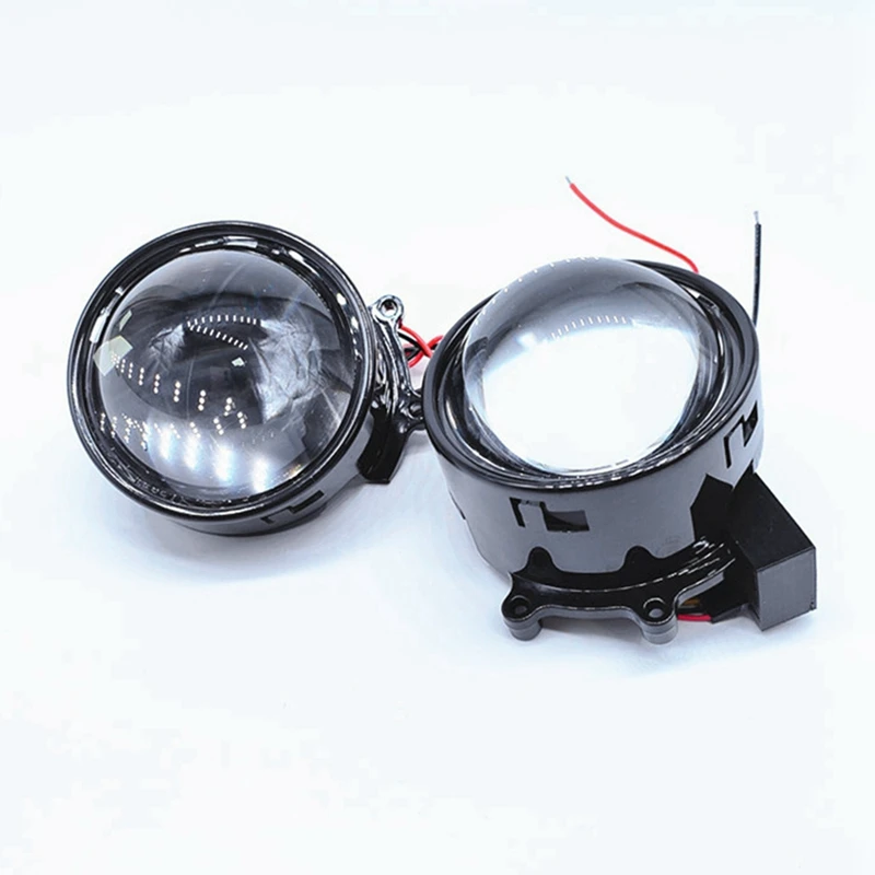 2Pieces 3 Inch Devil Eyes Lens Lights For 12V Car WIFI Control Eyes Retrofit Kits Headlight Assembly Auto Accessories