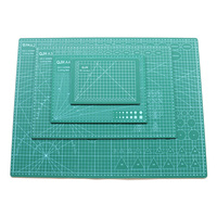 A2/A3/A4/A5 Cutting Mat Plate, DIY Sewing & Carving & Engraving Craftwork Protection Board, Learning Pad Plate-Green-PVC Durable