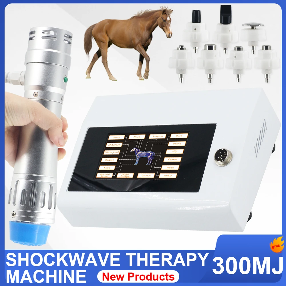 

Shockwave Therapy Machine For Relieve Horses Animals Pain Relax Professional Multiple Use Shock Wave Massage Machine 300MJ New