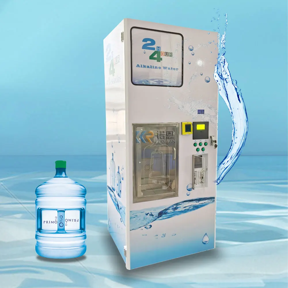 400/600/800GPD Purified Water Vending Machine Reverse Osmosis Dispenser Water Vending Machine With Card Reader Option