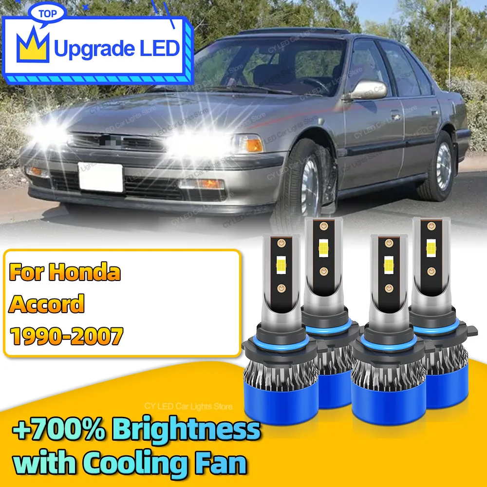 4Pcs 30000LM Canbus Car LED Headlights Bulb HB3 HB4 Auto Lights Lamp For Honda Accord 1990 2000 2001 2002 2003 2004 2005 06 2007