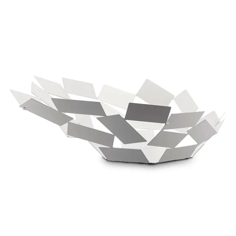 Basket living room home coffee table decoration creative ornament stainless steel fruit plate gift