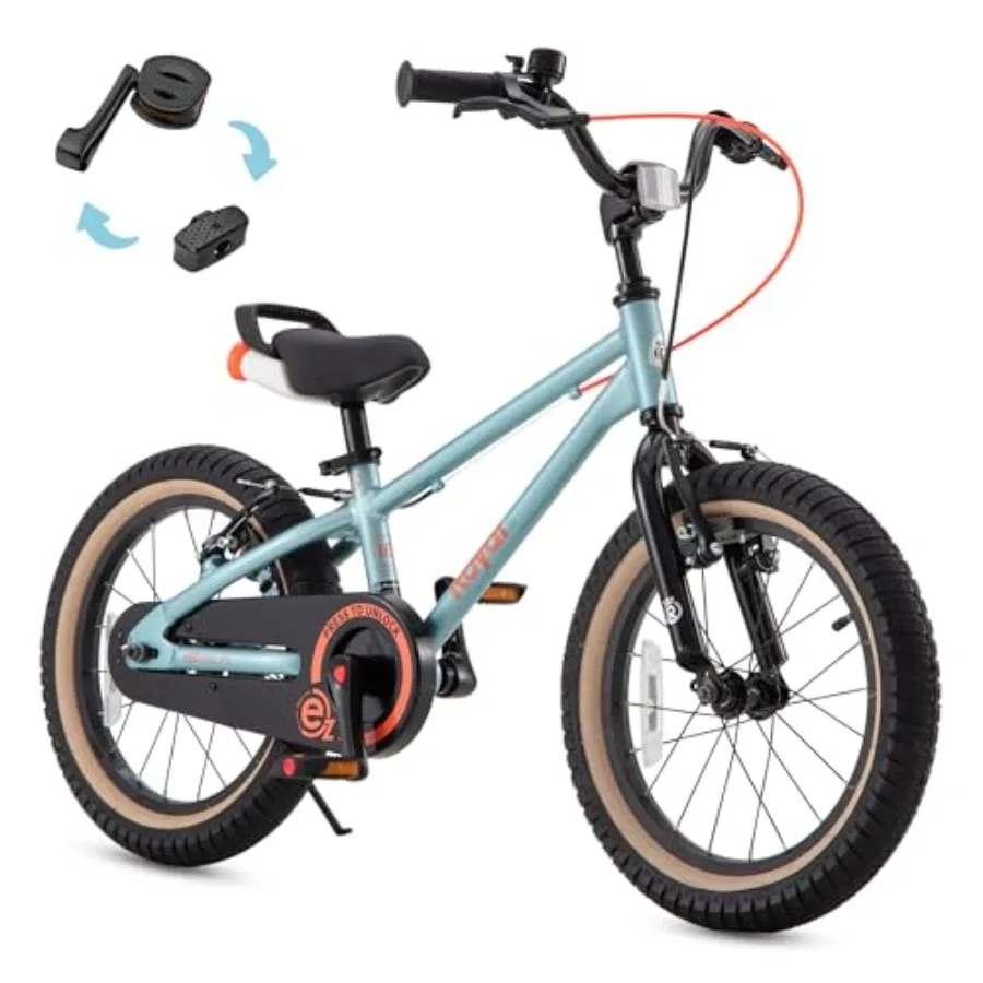 EZ Bike Lightweight Aluminum 2-in-1 Balance to Pedal Bike for Beginners Easy Learn Biking Boys Girls Blue Red