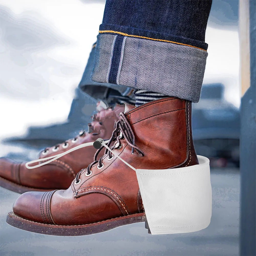 

2pcs Heel Protectors For Shoes Durable Anti-Friction Patch Driving Reusable Heel Caps Slip-Resistant Inserts Men