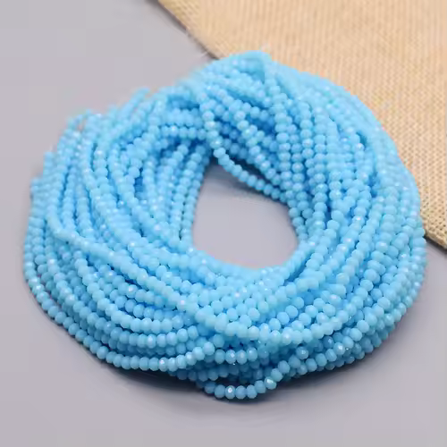 Yanqi 2 3 4mm Rondell Austria Faceted Crystal Beads Round Glass Beads Loose Spacer Beads for Jewelry Making DIY - Image 20