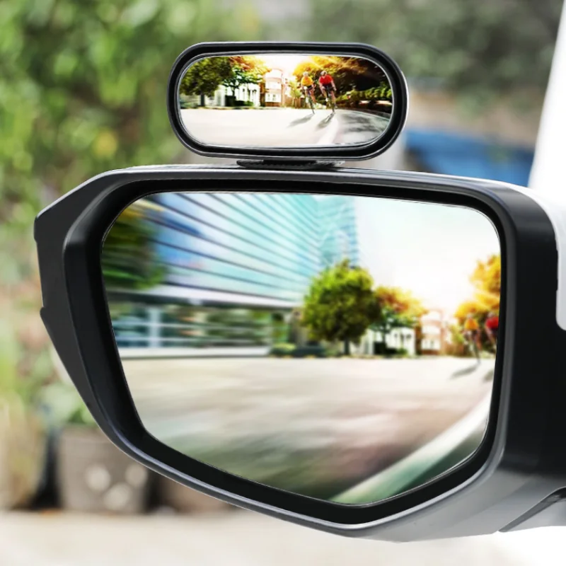 Universal Car Mirror 360° Adjustable Wide Angle Side Rear Mirrors blind spot Snap way for Parking Auxiliary Rear View Mirror