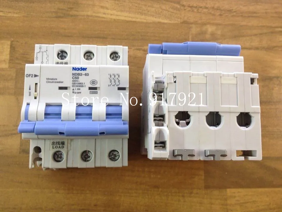 [ZOB] Nader NDB2-63 C50 3+OF2 longsure breaker 3P 50A to ensure genuine  --5pcs/lot