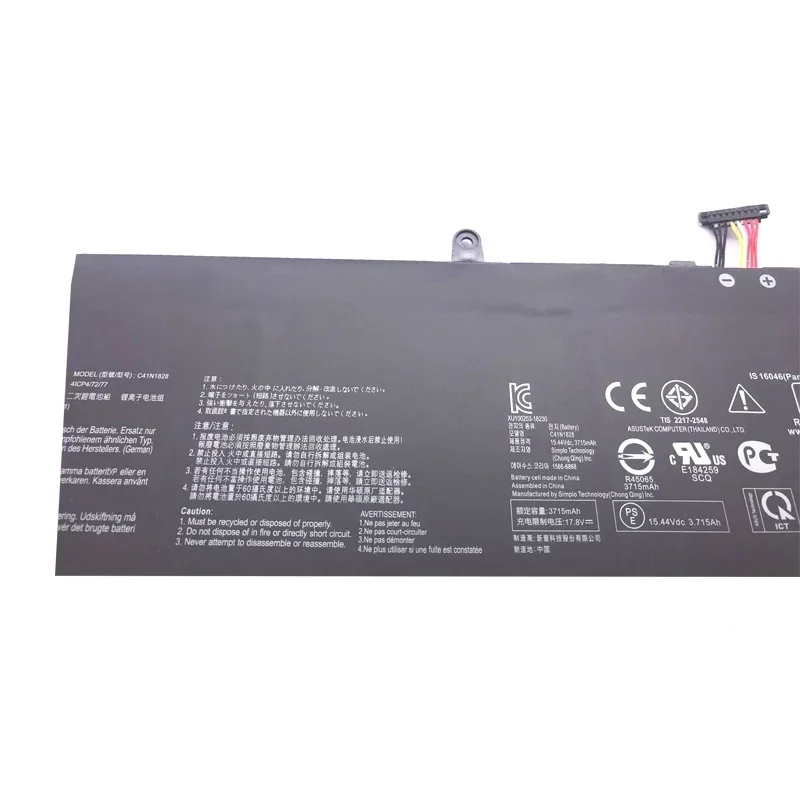 LMDTK-bateria do portátil para ASUS, Zephyrus S, GX531, GX531GW, GX531GV, GX531GX, GX531GXR, GX531GW-AH76, 15.44V, novo, C41N1828