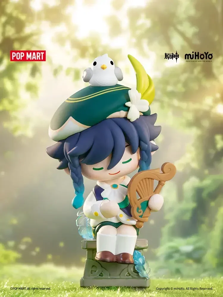 POP MART Genshin Impact Dress-Up Dreams Themed Chibi Series Blind Box Toys Mystery Box Mistery Caixa Actionfigur Surpresa Geschenk