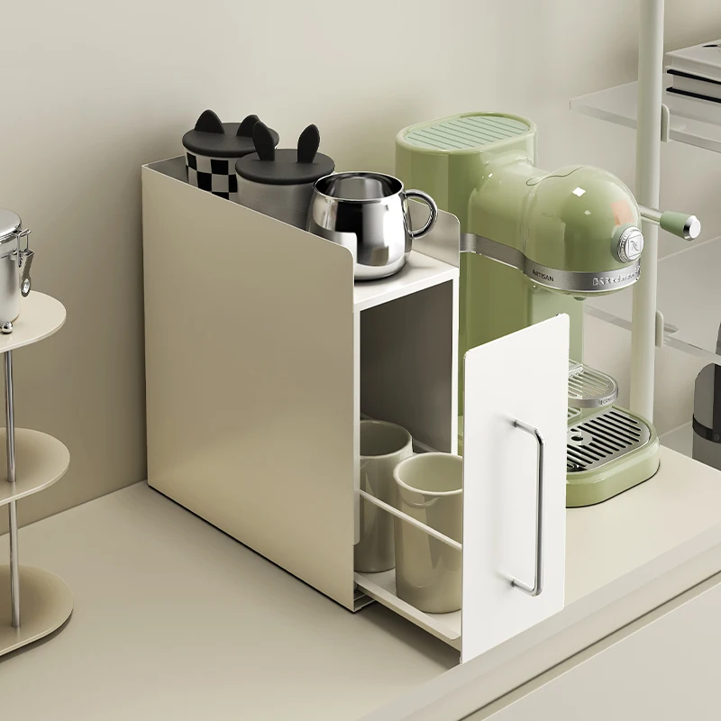 

Slim Vertical Storage Cabinet With Drawer Top Open Shelf 14cm Narrow Kitchen Organizer For Spices Utensils Office Supplies