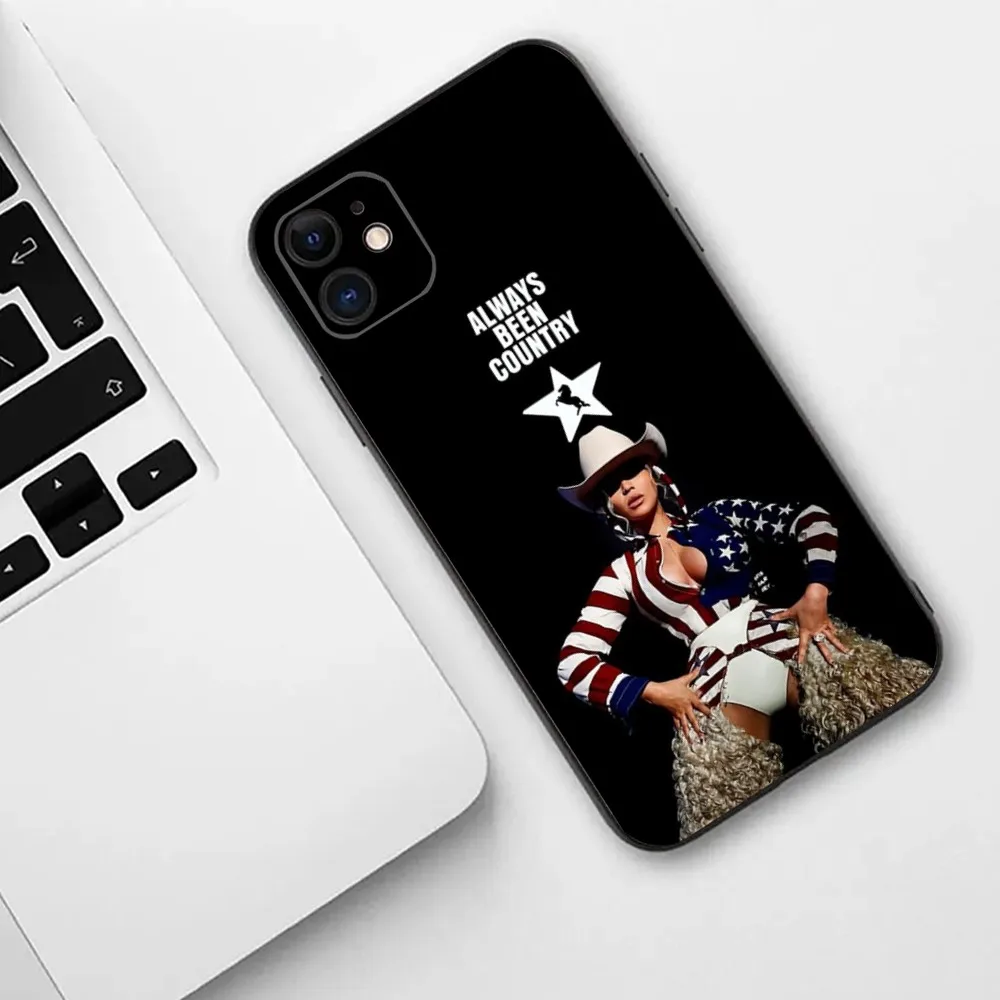 B-Beyonce Cowboy Carter  Phone Case For iPhone 15,14,13,12,11,Plus,Pro Max,XS,X,XR,SE,Mini,8,7 Soft Silicone Cover