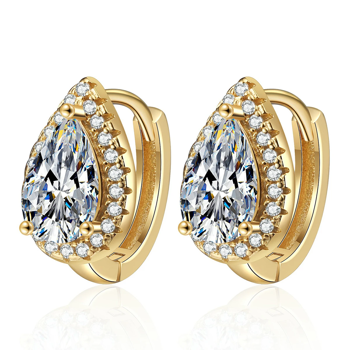 

S925 Высококачественные серьги с муассанитом в форме груши, женская рабочая одежда, модные серьги с бриллиантами и элегантные серьги