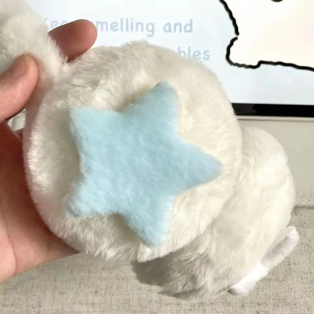 Orejeras suaves y bonitas y útiles con forma de estrella, cubierta para los oídos a prueba de viento, protección contra el frío y el oído grueso, orejeras cálidas para Otoño e Invierno