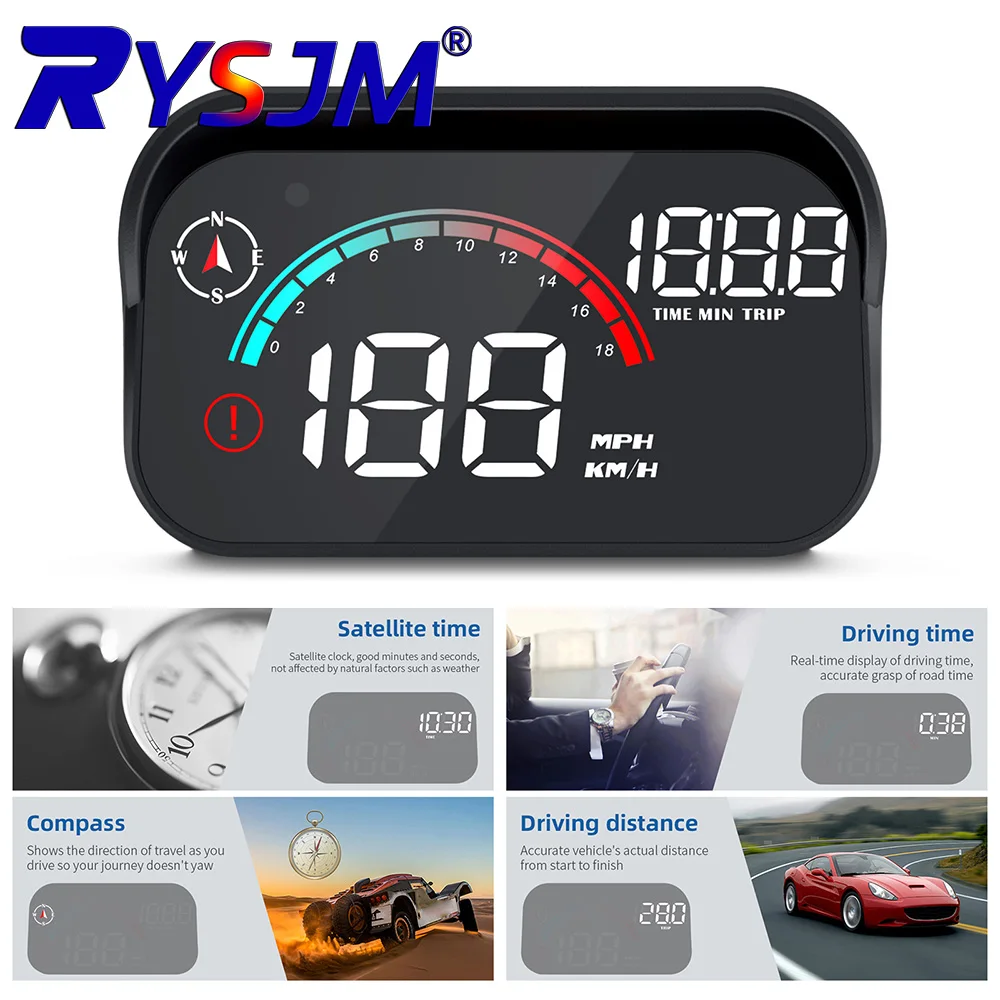 

﻿ Автомобильный проекционный дисплей M22 HUD на лобовое стекло (MPH/KMH) с GPS-спидометром, компасом и бортовым компьютером для всех автомобилей