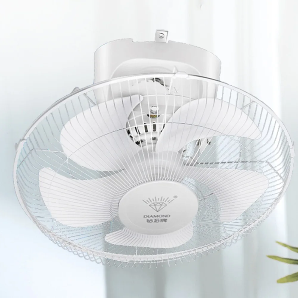 18 Inch 360 Oscillating Ceiling Fan Pure Copper Large Airflow Low Noise Thick Blades for School Dorm Industrial Use 천장 선풍기