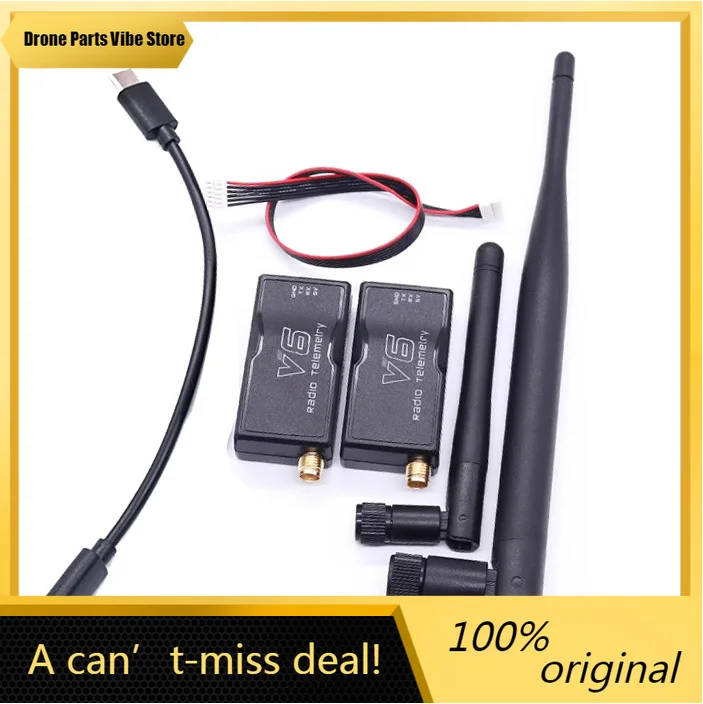 

Fy3DR Radio Telemetry V6 433MHZ 915MHZ 100MW/500MW/1000MW Air Ground Data Transmit Module for Pixhawk2.4.8, Pixhawk4, PIXHAWK 6