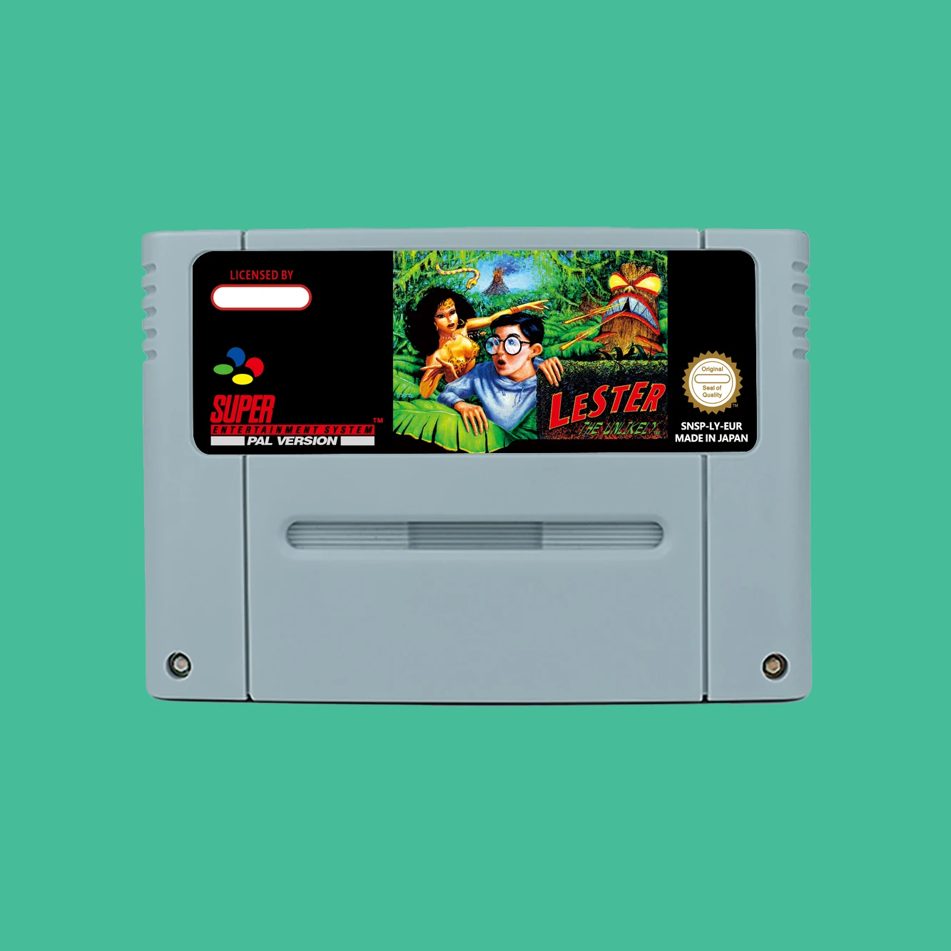 Action Game for Lester the Unlikely  - USA or EUR version Cartridge available for SNES  Game Consoles