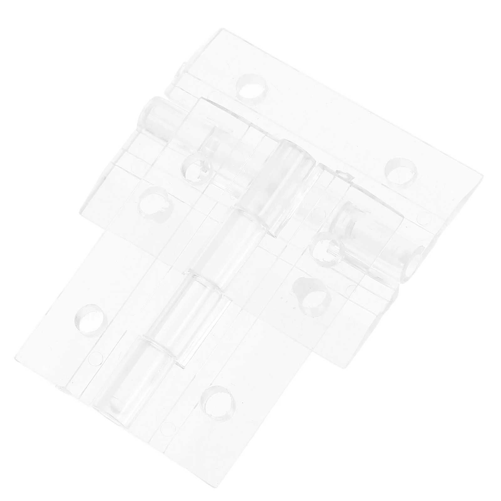 

2 set Folding Transparent Hinge Clear Acrylic Mini Hinges for Crafts Decorative Cabinet Aquarium Furniture Boxes Piano