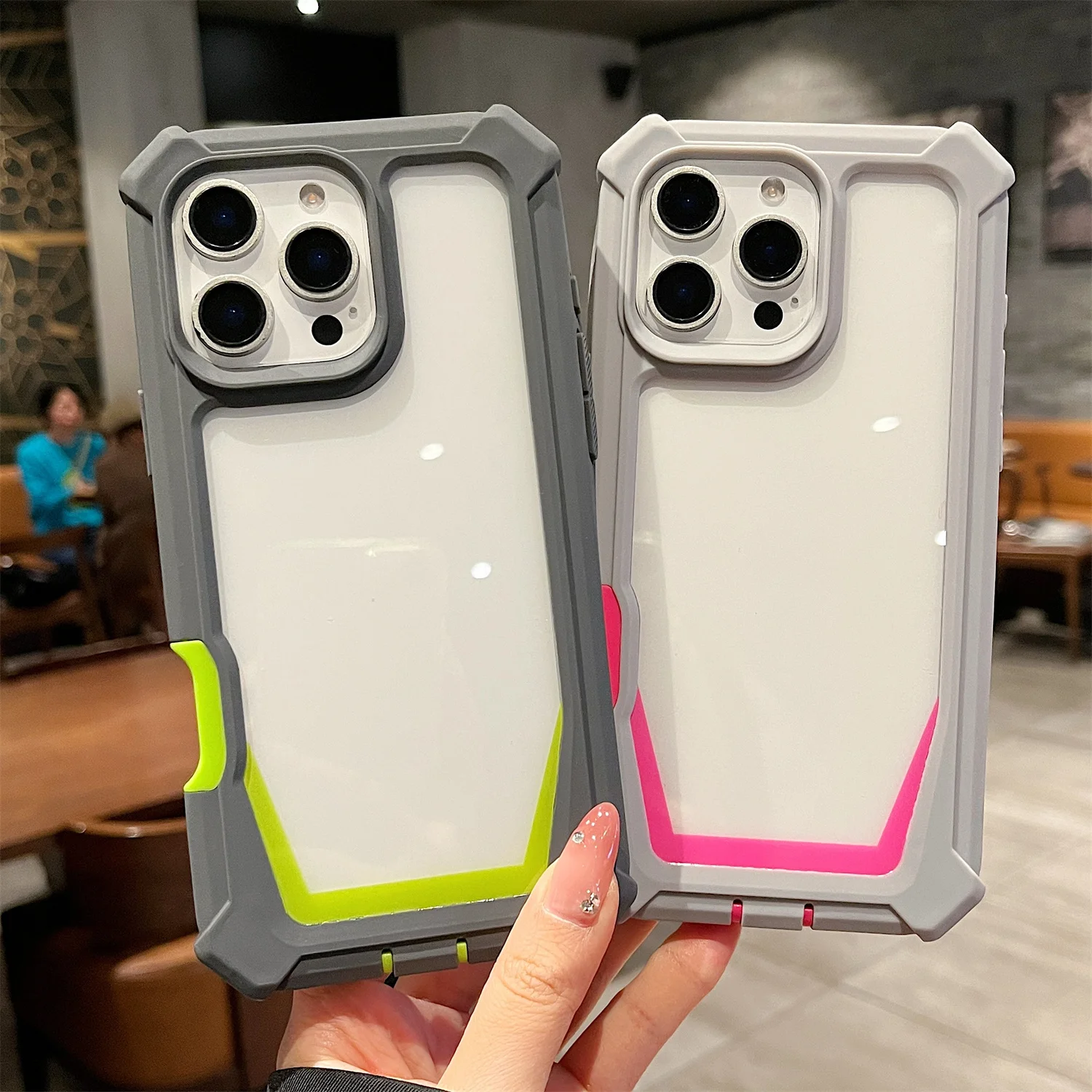 

Military Grade Protection Defender Cover for iPhone 16 Pro Max 16 Pro 16 Plus 16 Shockproof Clear Rugged Bumper Case Funda